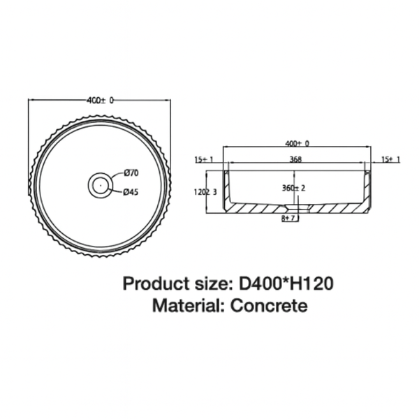Lavamanos Astra Terracota