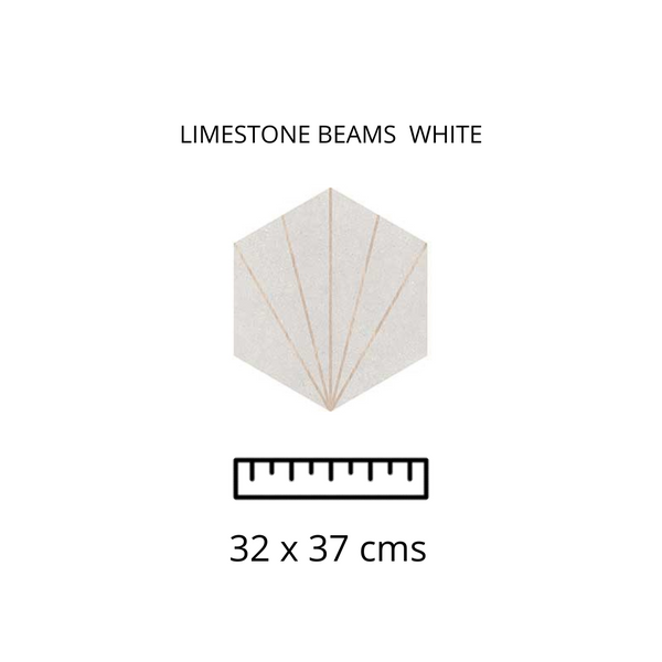 LIMESTONE BEAMS WHITE 32X37