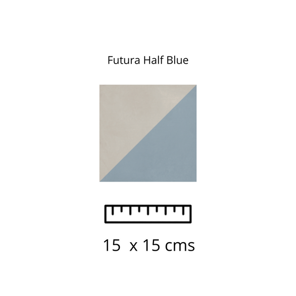 FUTURA HALF BLUE 15x15
