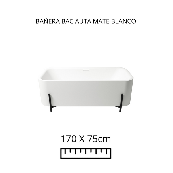 Bañera Bac Aura Mate Blanco