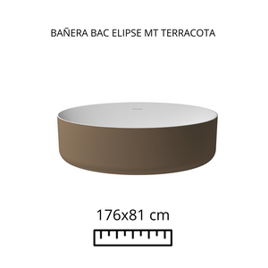 Bañera Bac Elipse MT Terracota