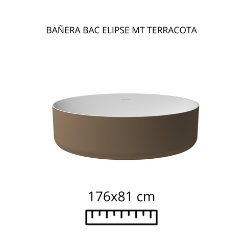 Bañera Bac Elipse MT Terracota
