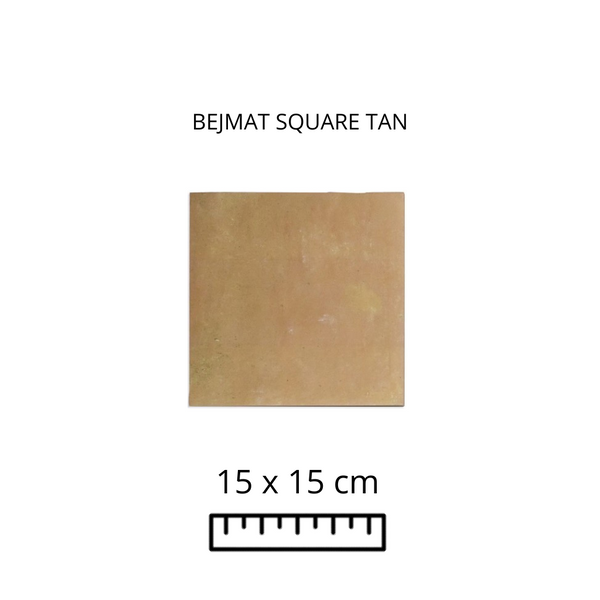 BEJMAT SQUARE TAN 15X15