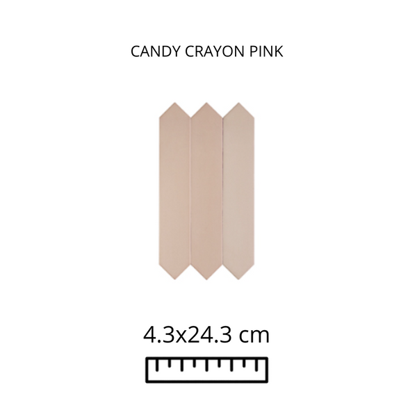 CANDY CRAYON PINK 4.3X24.2