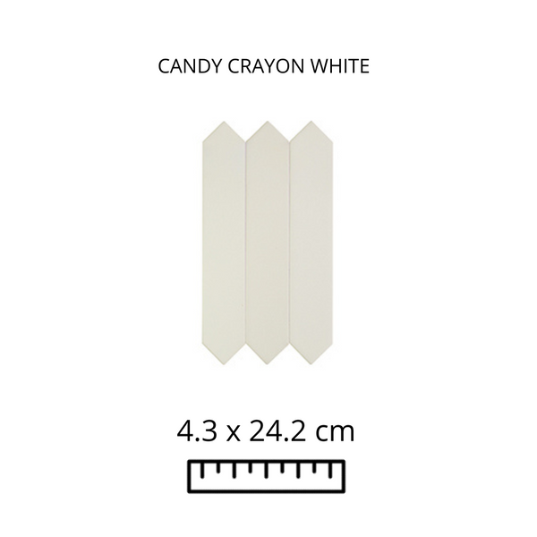 CANDY CRAYON WHITE 4.3X24.2