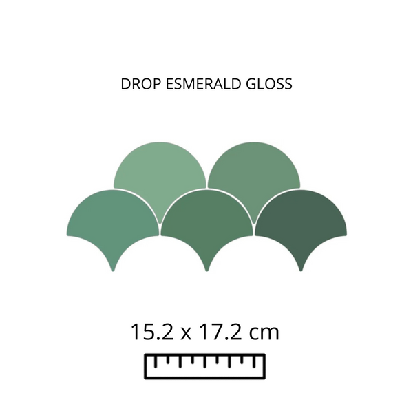 DROP EMERALD 15.2x17.2