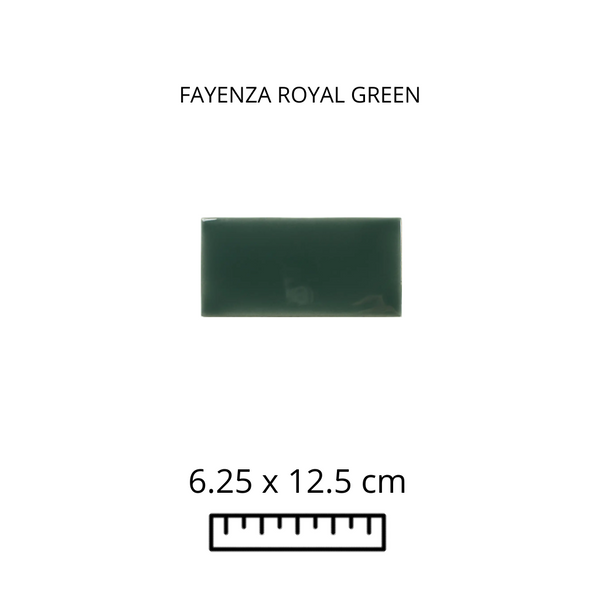 FAYENZA ROYAL GREEN 6.25X12.5