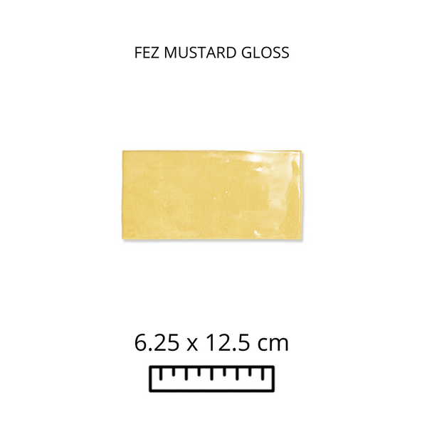 FEZ MUSTARD GLOSS 6.25X12.5