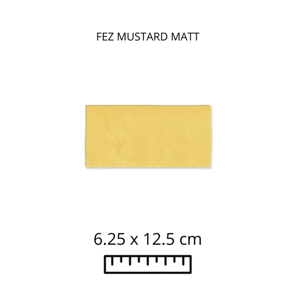 FEZ MUSTARD MATT 6.25X12.5