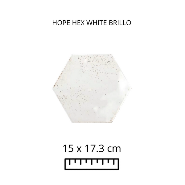 HOPE HEX WHITE 15X17.3