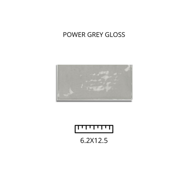 Power Grey Gloss 6.2X12.5