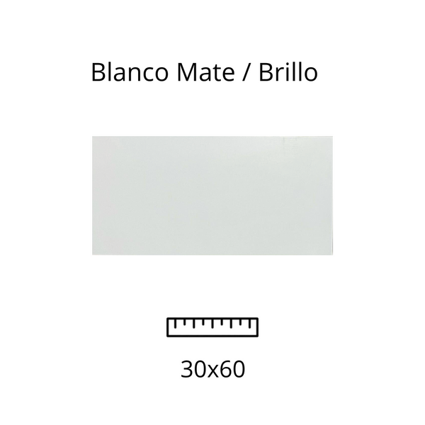 Blanco Mate / Brillo 30x60