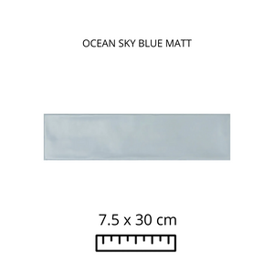 OCEAN SKY BLUE MATT 7.5X30