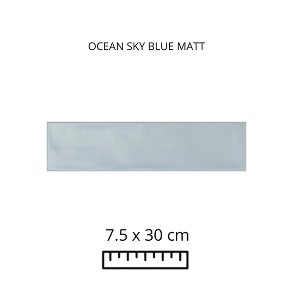 OCEAN SKY BLUE MATT 7.5X30