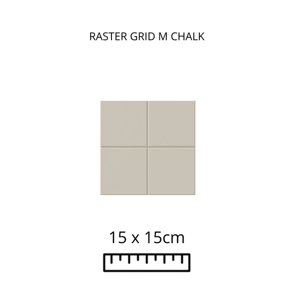 RASTER GRID M CHALK 15X15