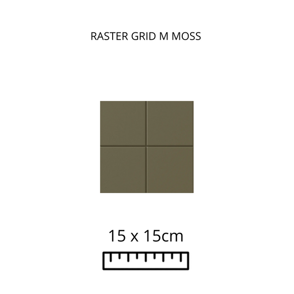 RASTER GRID M MOSS 15X15