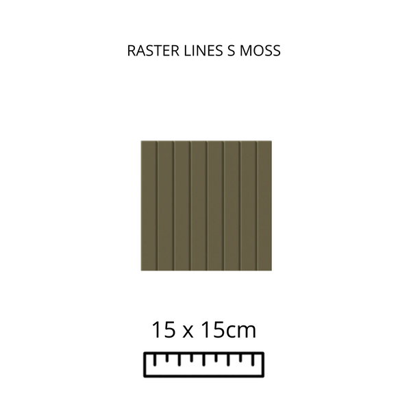RASTER LINE S MOSS 15X15