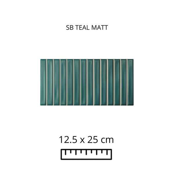 SB Teal Matt 12.5x25