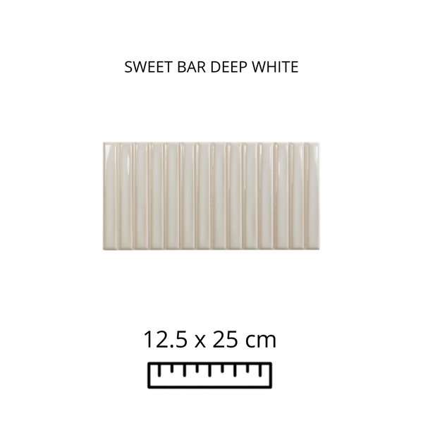 SWEET BAR DEEP WHITE 12.5X25