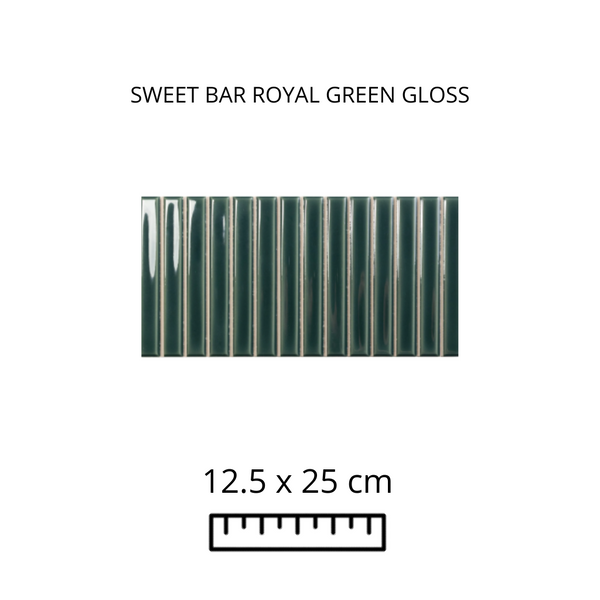 SWEET BAR ROYAL GREEN 12.5X25