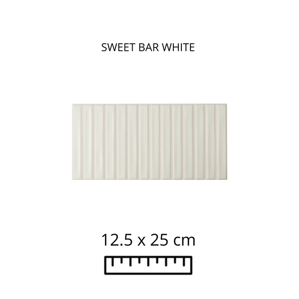 SWEET BAR WHITE 12.5X25