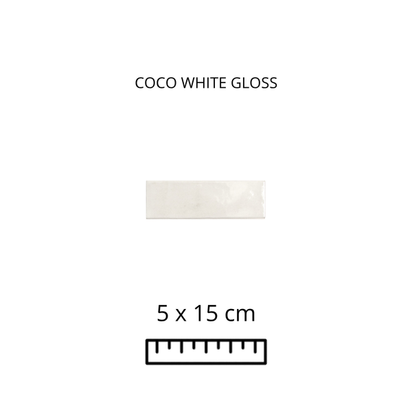 Coco White Gloss 5X15