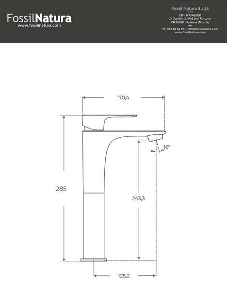 Fossil Natura High Faucet 