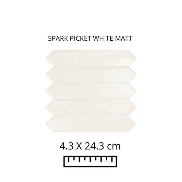 SPARK WHITE MATT 4.3X24.3