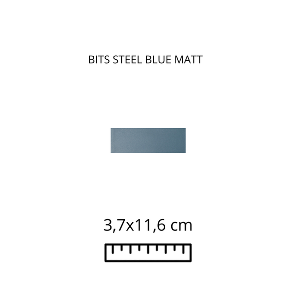 Bits Steel Blue Matt 3.7X11.6
