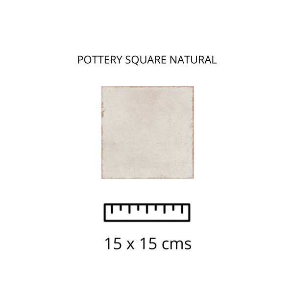 Pottery Square Natural 15X15