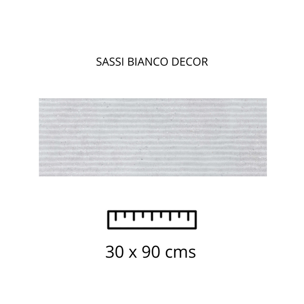 Sassi Rlv. Bianco 30X90