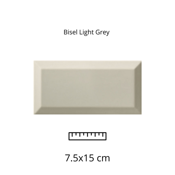 Bisel Light Grey 7.5x15