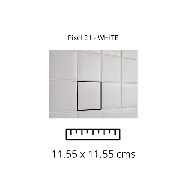 Pixel 21 - White 11.5 X 11.5