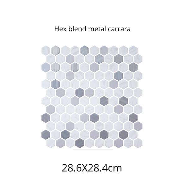 Hex Blend Metal Carrara