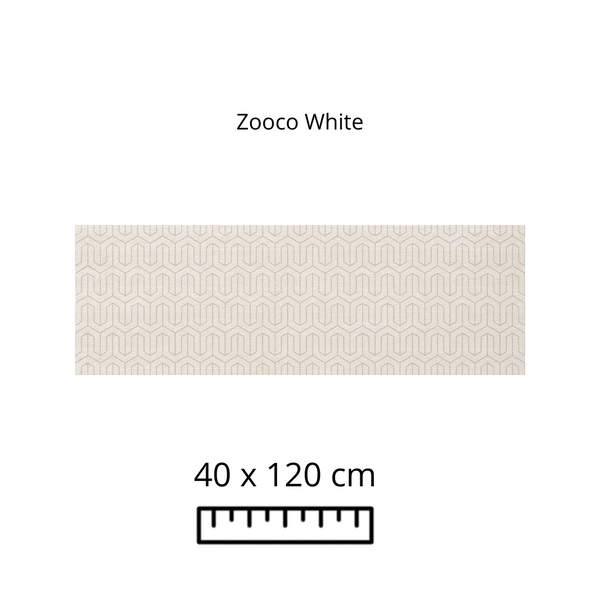 Zooco White Rect 40x120 