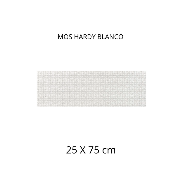 Mos hardy blanco 25X75