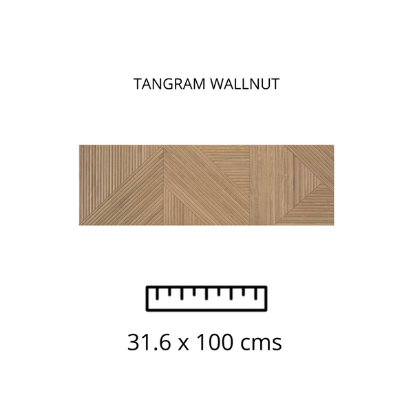 Tangram Wallnut 31.6x100