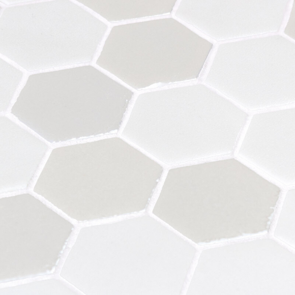 Hex XL Stoneglass Opalo White