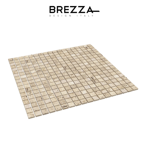 Piccolo Square Travertine Marmo Mosaic 