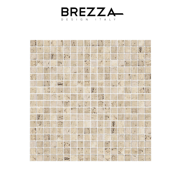 Piccolo Square Travertine Marmo Mosaic 