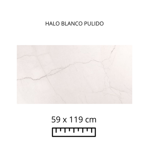 HALO BLANCO PULIDO 59X119