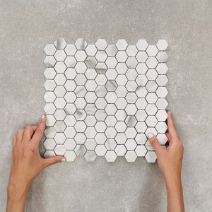 Hex Calacatta Antislip Mosaic 