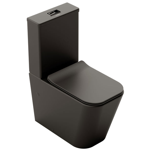 Florence Matt Black Toilet