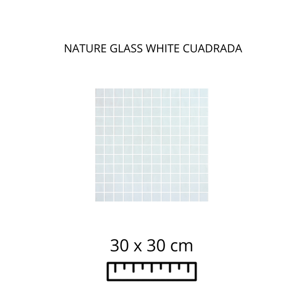 Natureglass White Mesh 30x30