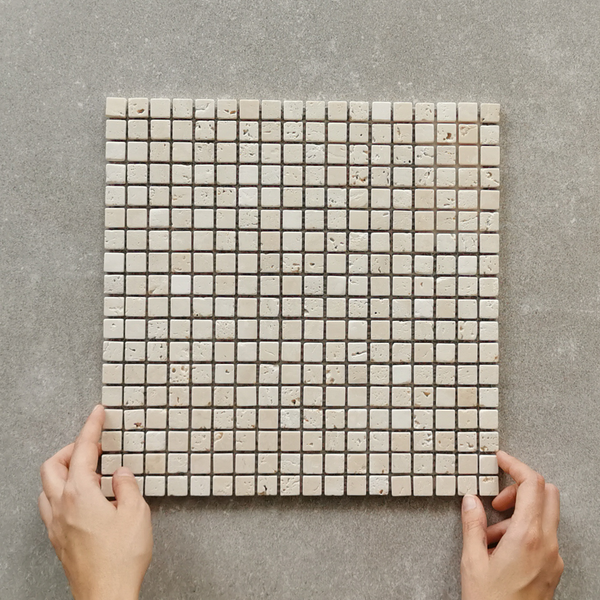 Piccolo Square Travertine Marmo Mosaic 