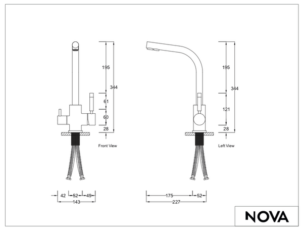 Osmosis Stile Kitchen Faucets 