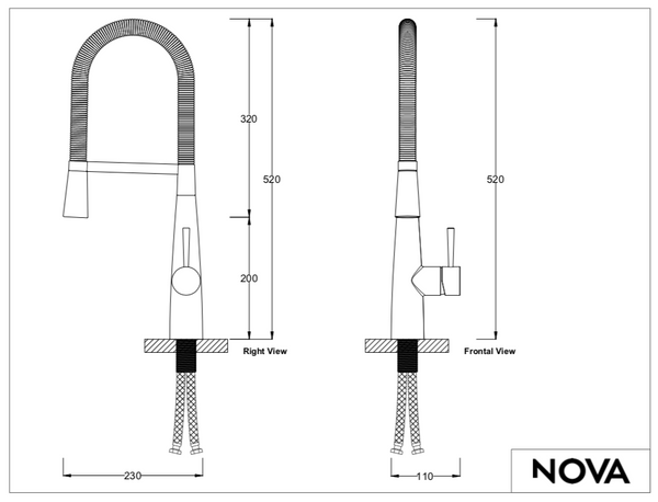 Spring Chrome Kitchen Faucet 