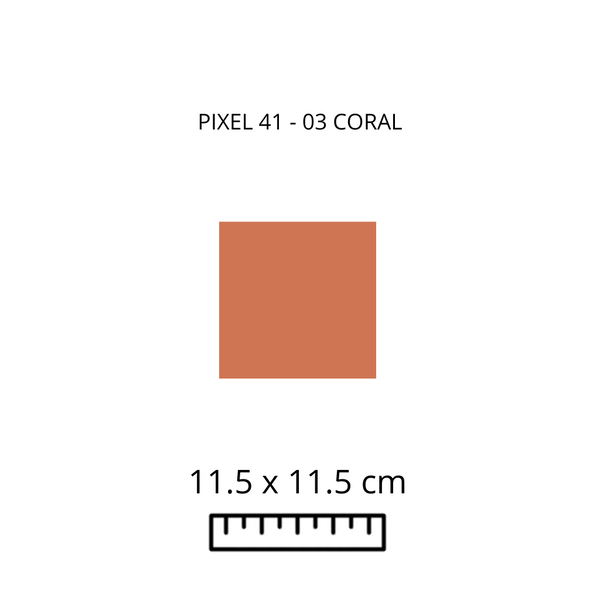 Pixel 03 - Coral 11.5 x 11.5