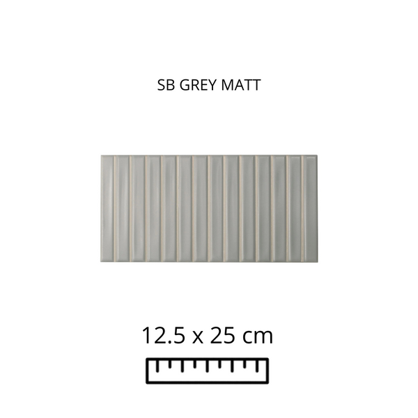 SB Grey Matt 12.5X25