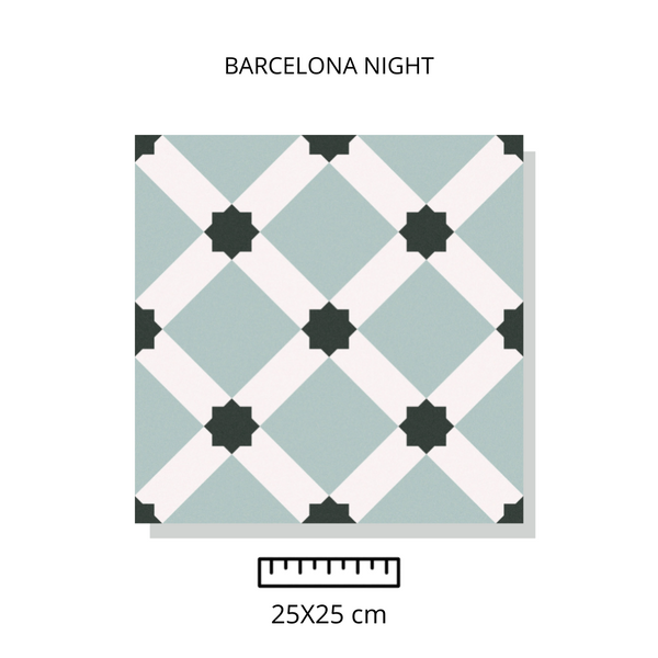 Barcelona Night 25X25